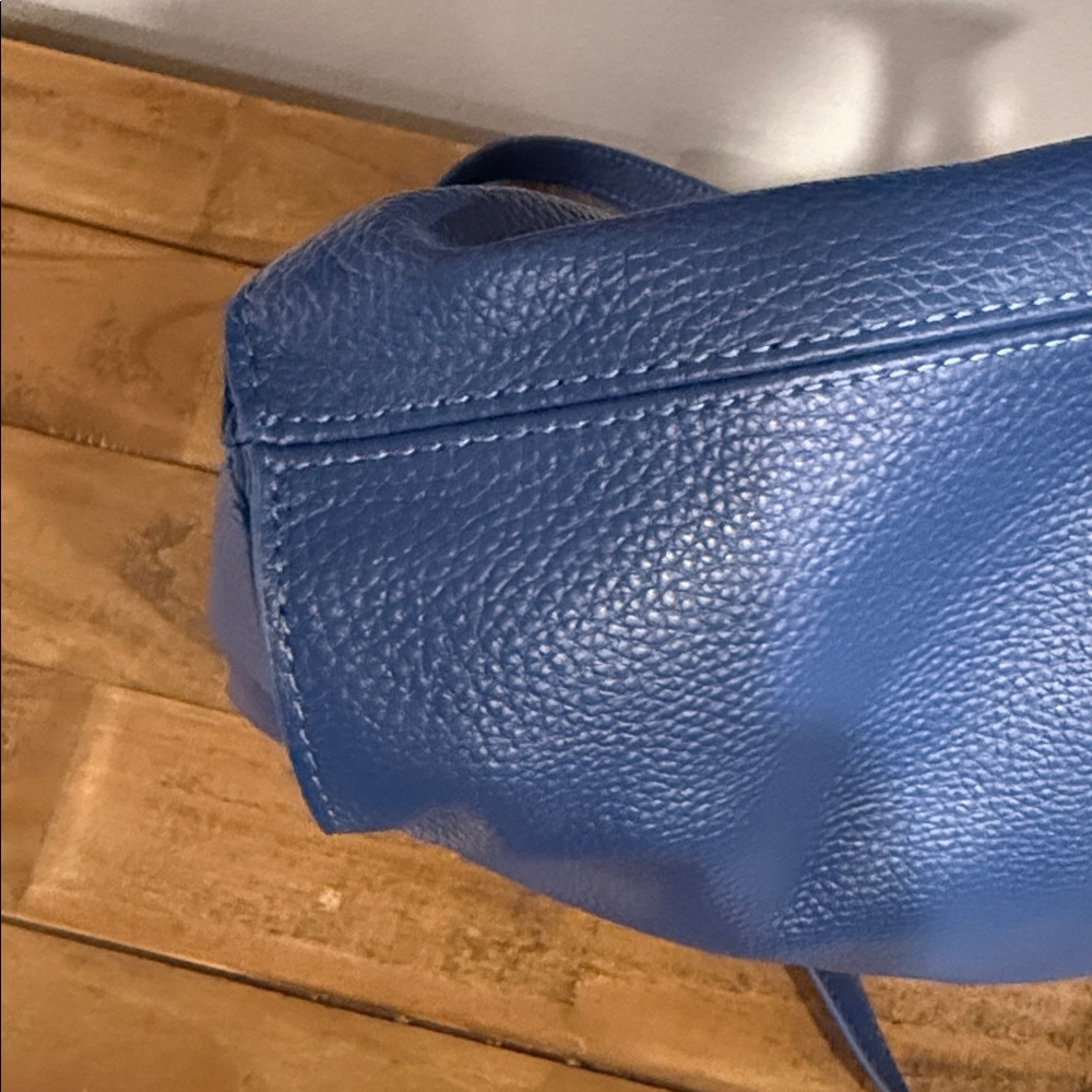LAGGO Blue Leather Shoulder Bag - Picture 4 of 8
